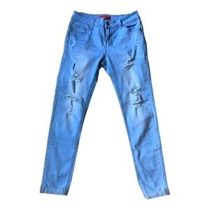 Wax Jeans Distressed Woman Size 3